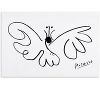ZZYGGN GMGSW Pablo Picasso《Peace Butterfly》Arte mural de lienzo Póster de Picasso Impresiones abstractas Pintura vintage para decoración del hogar 40x55cmx1 Sin marco
