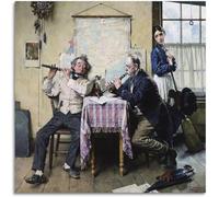 ZZYGGN GMGSW Pintura de Norman Rockwell《La canción de amor》Póster y grabados Arte mural de lienzo de Norman Rockwells Cuadro vintage para decoración del hogar 40x40cmx1 sin marco
