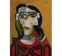 ZZYGGN GMGSW Póster de Pablo Picasso《Chica de pelo oscuro》Pintura Arte abstracto en la pared. Grabados de lienzo para decoración de oficina de Pablo Picasso. Imagen 40x55cmx1 sin marco