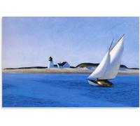 ZZYGGN GMGSW Pósters de Edward Hopper《La pierna larga》Pintura Edward Hopper Lienzo Arte de pared Edward Hopper Impresiones para el cuadro de decoración de pared para el hogar 60x80cmx1 Sin marco