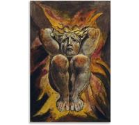 ZZYGGN GMGSW Pósters de William Blake《El primer libro de Urizen》Pintura abstracta de arte mural Grabados de lienzo de William Blake para decoración del hogar 40x50cm sin marco