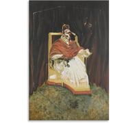 ZZYGGN GMGSW Retrato de Pope por Francis Bacon Póster e impresiones Arte abstracto mural de Francis Bacon Pintura retro en lienzo para el hogar 40x55cm Sin marco