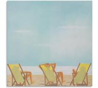 ZZYGGN GMGSW Silla de playa de Alex Katz Arte mural Cuadro de moda en lienzo Póster y grabados de Alex Katz Pintura de paisaje para decoración de baño 50x50cmx1 sin marco