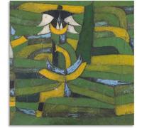 ZZYGGN GMGSW White Blossom in The Garden de Paul Klee Arte mural Cuadro cuadro Cuadro abstracto Cartel y grabados de Paul Klee para decoración del hogar 40x40cmx1 Sin marco