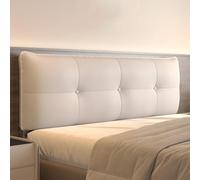 ZZYK Marfil,78.7inch/King,Cabecero De Pared Tapizado para Cama De Piel Sintética Cojín De Lumbar Botón Capitoné Respaldo Grande Almohada De Cabecera Uso con Cabeceros