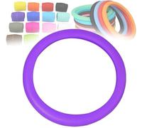 ZZYUEBING Protector de volante de silicona antideslizante ultrafina, funda protectora universal para volante de coche, morado