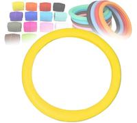 ZZYUEBING Protector de volante de silicona antideslizante ultrafina, funda protectora universal para volante de coche, amarillo