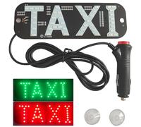 ZZYWWP Señales de luz de taxi para coche, con inversor de cargador de coche de 12 V CC, luz de taxi, 2 colores para todos los automóviles (rojo y verde)