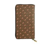 ZZYYDS Chocolate Squares - Cartera larga de piel con 12 ranuras para tarjetas de crédito, 3 ranuras para efectivo, compartimento para monedas, unisex