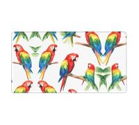 ZZYYDS Parrot Collection - Alfombrilla de escritorio grande para teclado, base de goma, patrón de impresión completa para oficina, juegos, laptop, PC, color negro