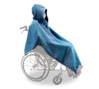 ZZZANA Silla de Ruedas Manta Mantón para Adultos, Silla de Ruedas de Franela con Capucha Poncho Manta Grueso Cálido Ocio Wearable Manta para Ancianos