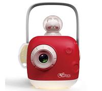 ZZZMOON Proyector de libros de historias para niños, máquina de contar historias para bebés con música tranquilizadora y ruido blanco, juguete educativo con luz nocturna para niños 3 años y más, rojo
