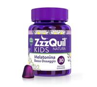 ZzzQuil Natura Kids Melatonin Gummy Kids Integratore per Dormire, 30 Gommose