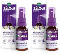 ZzzQuil Natura Spray Oral de Melatonina, Complemento Alimenticio para Dormir, Dosis Flexible desde 0,5mg a 1,5mg de Melatonina, Sabor Naranja y Lavanda, Sin Azúcar, Sin Alcohol, Vegano, 30ml
