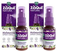 ZzzQuil Natura Spray Oral de Melatonina para Dormir 2x30 ml