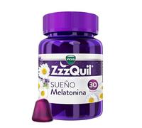ZzzQuil Sueño Gummies de Melatonina 1mg con Valeriana, Complemento Alimenticio para dormir sabor Frutos del Bosque, 30 Gummies
